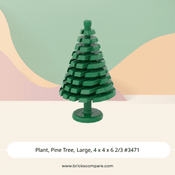 Plant, Pine Tree, Large, 4 x 4 x 6 2/3 #3471 - 28-Green