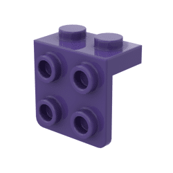 Bracket 1 x 2 - 2 x 2 #44728  - 268-Dark Purple