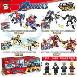 SY SY1416A Spider robot, venom armor, winged wasp, steel mecha