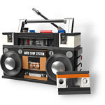 JAKI 8215 1988S Retro Boombox