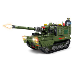 KAZI / GBL / BOZHI KY84114 National Power Eagle: 8 combinations of 05A self-propelled howitzers