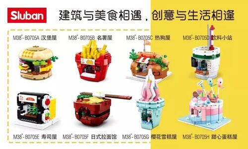 Sluban M38-B0705C Creative Street Food Street Series 8