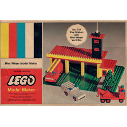 Lego 347 Fire stations and small wheeled vehicles