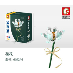 SEMBO 601246 Building Block Flower Workshop: Lotus