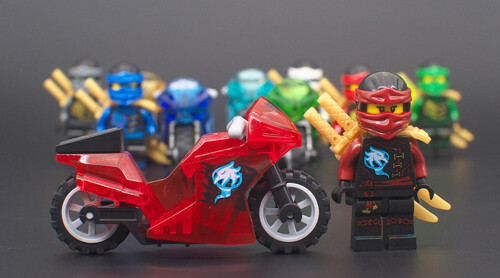 DECOOL / JiSi 10034 Transparent motorcycle