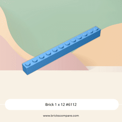 Brick 1 x 12 #6112 - 102-Medium Blue