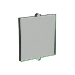 Glass for Window 1 x 2 x 2 Flat #60601  - 48-Trans-Green