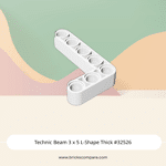 Technic Beam 3 x 5 L-Shape Thick #32526 - 1-White