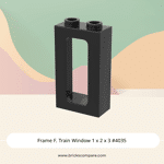 Frame F. Train Window 1 x 2 x 3 #4035 - 26-Black