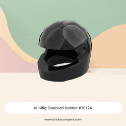Minifig Standard Helmet #30124 - 26-Black