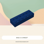 Brick 2 x 6 #44237 - 140-Dark Blue