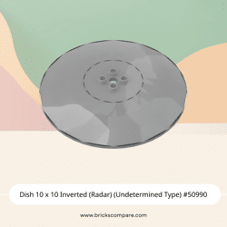Dish 10 x 10 Inverted (Radar) (Undetermined Type) #50990 - 315-Flat Silver