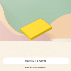 Flat Tile 2 x 3 #26603 - 24-Yellow