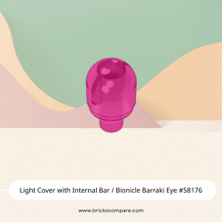Light Cover with Internal Bar / Bionicle Barraki Eye #58176 - 113-Trans-Dark Pink