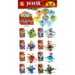 SY 1247-6 Ninjago: 8 Spinning Ninja Spinning Tops
