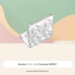 Bracket 1 x 2 - 2 x 2 Inverted #99207  - 40-Trans-Clear