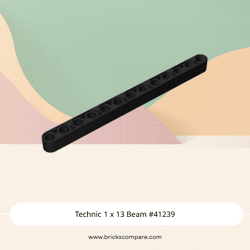Technic 1 x 13 Beam #41239 - 26-Black