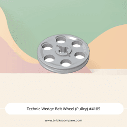 Technic Wedge Belt Wheel (Pulley) #4185 - 194-Light Bluish Gray