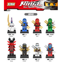 XINH X0143 8 Minifigures: Ninjago