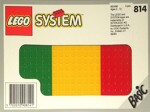 Lego 814 Baseplates, Green, Red and Yellow