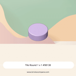 Tile Round 1 x 1 #98138  - 325-Lavender