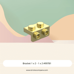 Bracket 1 x 2 - 1 x 2 #99781  - 310-Plating Gold