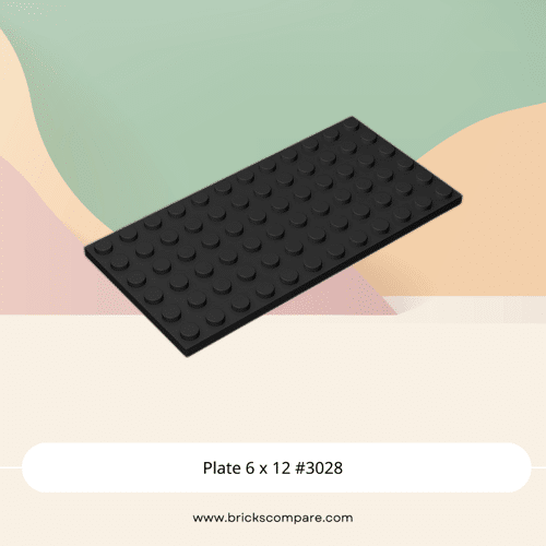 Plate 6 x 12 #3028 - 26-Black