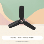 Propeller 3 Blade 5 Diameter #92842 - 26-Black