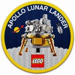 Lego 5005907 NASA Apollo 11 lunar module memorial badge