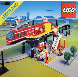 Lego 6399 Rail Transport: Classic City: Airport Transport Group