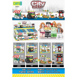 CAYI 3001C City: 4 newspaper stalls, floats, iced juices, scone shops