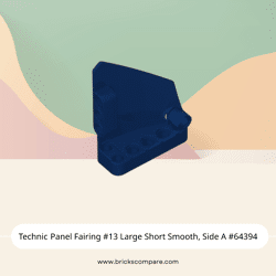 Technic Panel Fairing #13 Large Short Smooth, Side A #64394 - 140-Dark Blue