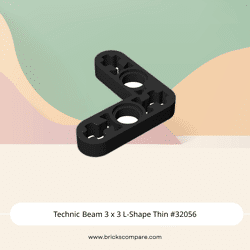 Technic Beam 3 x 3 L-Shape Thin #32056 - 26-Black