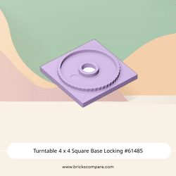 Turntable 4 x 4 Square Base Locking #61485 - 325-Lavender