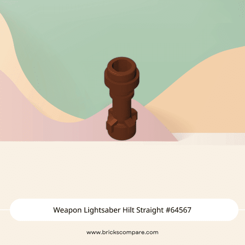 Weapon Lightsaber Hilt Straight #64567 - 192-Reddish Brown
