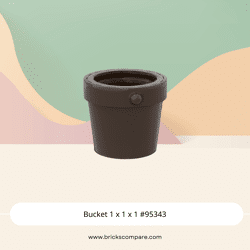 Bucket 1 x 1 x 1 #95343 - 308-Dark Brown