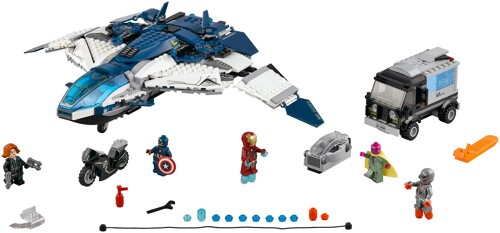 LEPIN 07015 Avengers Union Of Queanbeyan Jet City Chase Battle