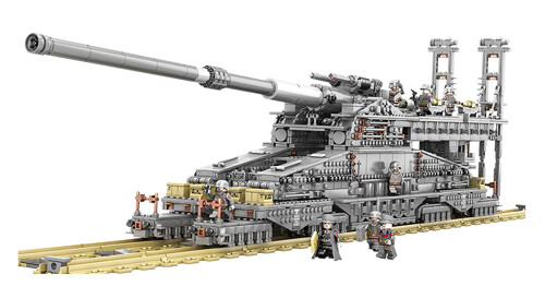 It's not LEGO:KAZI German 80cm k(e) Railway Gun DORA Review 