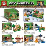 SY SY6194 Minecraft: 4 dense forest chicken coops, jungle rivers, skeleton caves, cave adventures