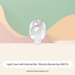 Light Cover with Internal Bar / Bionicle Barraki Eye #58176 - 40-Trans-Clear