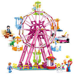 Sluban M38-B0723 Pink Dream: Colorful Ferris Wheel
