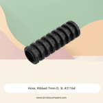 Hose, Ribbed 7mm D. 3L #21164 - 26-Black