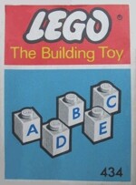 Lego 434 50 letter bricks