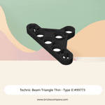 Technic Beam Triangle Thin - Type II #99773  - 26-Black