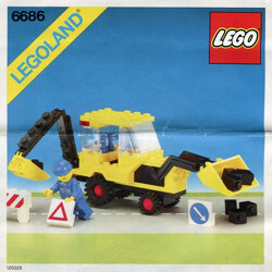Lego 6686 Backhoe excavator