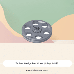 Technic Wedge Belt Wheel (Pulley) #4185 - 315-Flat Silver