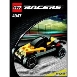 Lego 4947 Small turbo: yellow sports car