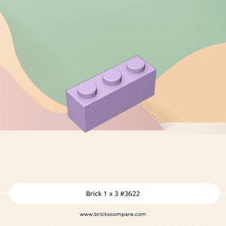 Brick 1 x 3 #3622 - 325-Lavender