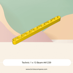 Technic 1 x 13 Beam #41239 - 24-Yellow
