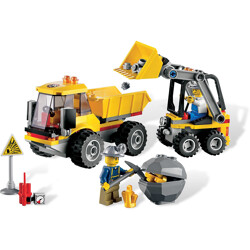 Lego 4201 Mining: loaders and dump trucks